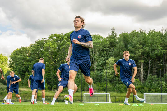 Patrick Berg of the Norwegian national football team at a