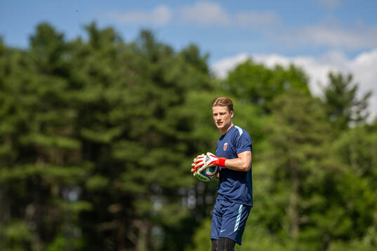 Goalkeeper Sander Tangvik of the Norwegian national