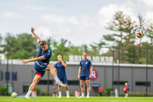 Henrik Falchener of the Norwegian national football team at