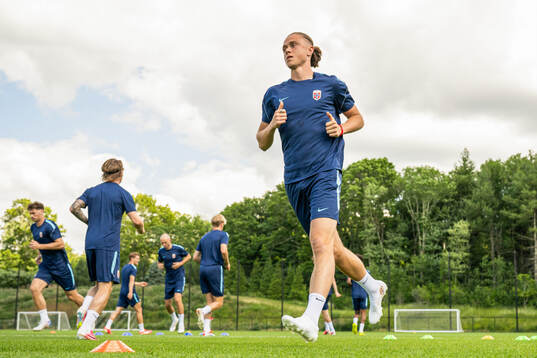 Thelo Aasgaard of the Norwegian national football team at a