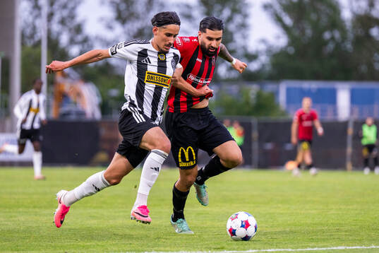 Landskronas Enes Hebibovic och Nordic Uniteds Jonathan