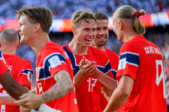 Torbjørn Lysaker Heggem and Erling Braut Haaland of Norway