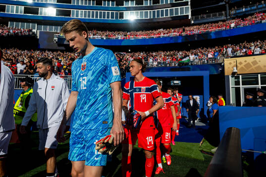 Goalkeeper Sander Tangvik of Norway
