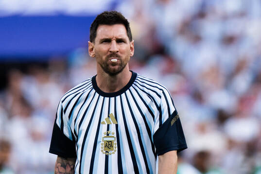 Lionel Messi of Argentina