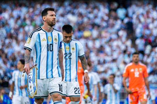 Lionel Messi of Argentina
