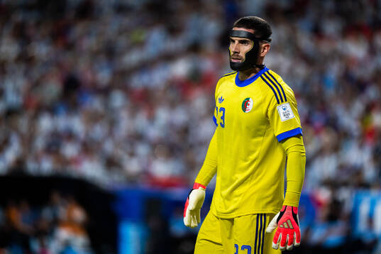 Goalkeeper Luca Zidane of Algeria