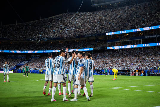 Rodrigo De Paul, Nahuel Molina, Nicolas Otamendi, Lionel