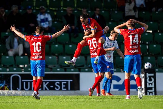 Helsingborgs Max Svensson, Loret Sadiku, Ervin Gigovic och