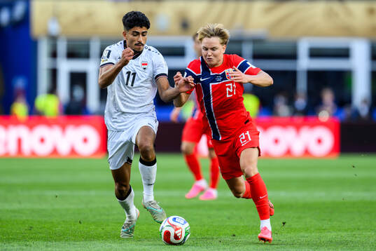 Ahmed Qasem of Iraq and Andreas Schjelderup of Norway