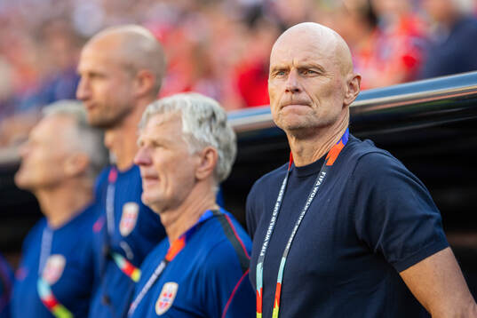Head coach Ståle Solbakken of Norway