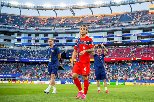 Pål Fjelde, set-piece coach, Patrick Berg and Bjørn Vidar