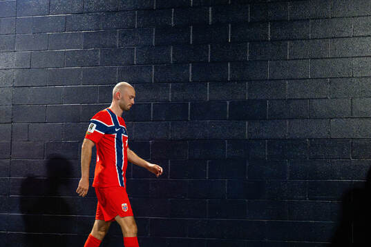 Fredrik Aursnes of Norway at half-time