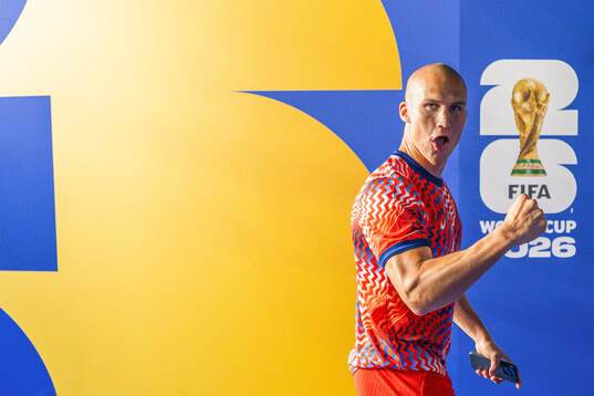 Leo Østigård of Norway celebrates