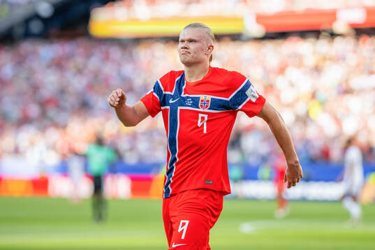 Erling Braut Haaland of Norway celebrates