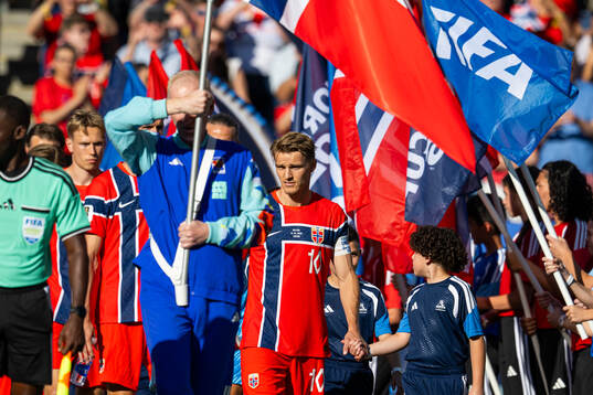 Martin Ødegaard of Norway enters the pitch