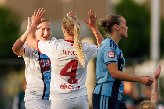 Malmö FFs Sara Kanutte Sørensen Fornes och Ellen