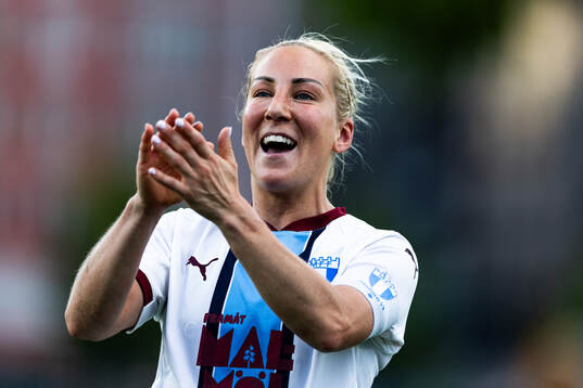 Malmö FFs Mia Persson jublar