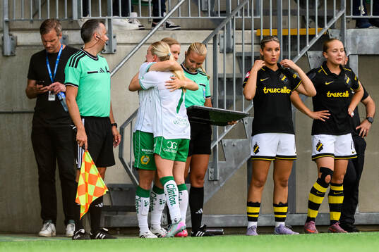 Hammarbys Hannah Sjödahl och Emilie Joramo