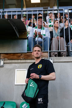 Hammarbys tränare William Strömberg