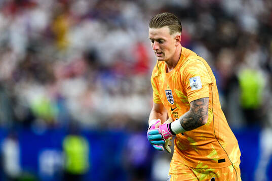 Goalkeeper Jordan Pickford of England