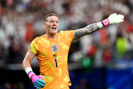 Goalkeeper Jordan Pickford of England