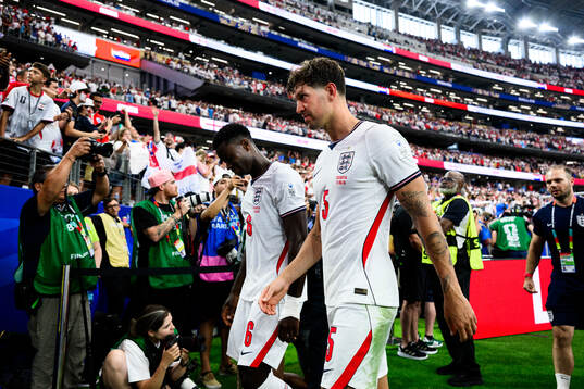 Marc Guehi and John Stones of England