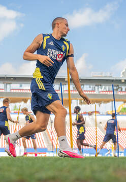 Gustaf Lagerbielke of the Swedish national football team at