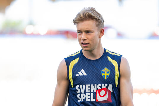 Daniel Svensson of the Swedish national football team at a