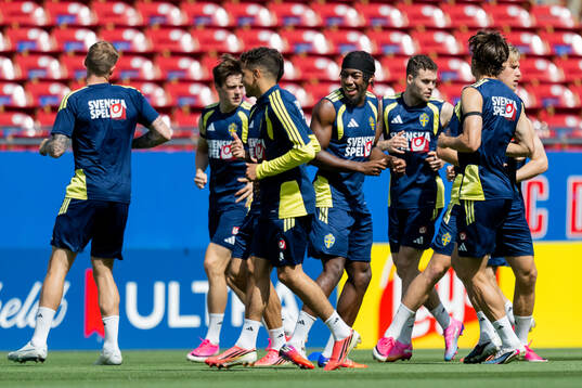 Anthony Elanga of the Swedish national football team at a