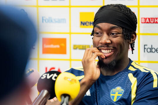 Anthony Elanga of the Swedish men's national football team