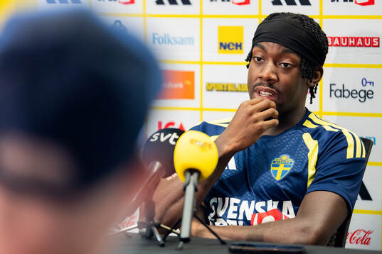 Anthony Elanga of the Swedish men's national football team