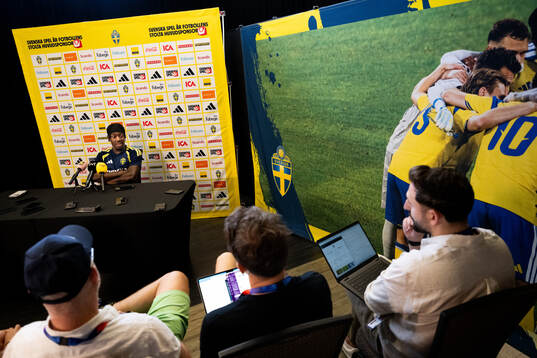 Anthony Elanga of the Swedish men's national football team