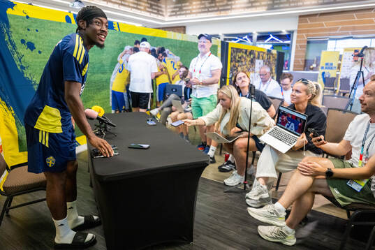 Anthony Elanga of the Swedish men's national football team