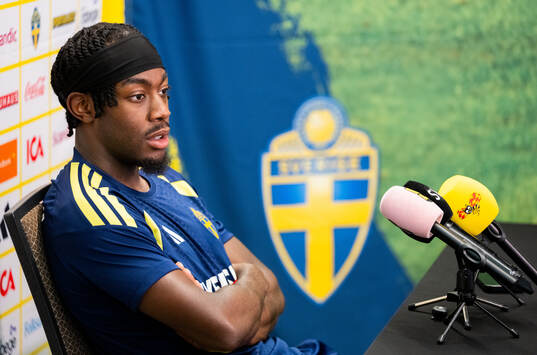 Anthony Elanga of the Swedish men's national football team
