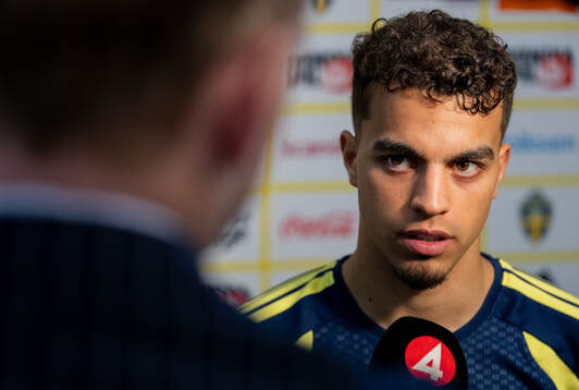 Yasin Ayari of the Swedish men's national football team