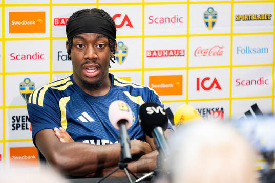 Anthony Elanga of the Swedish men's national football team