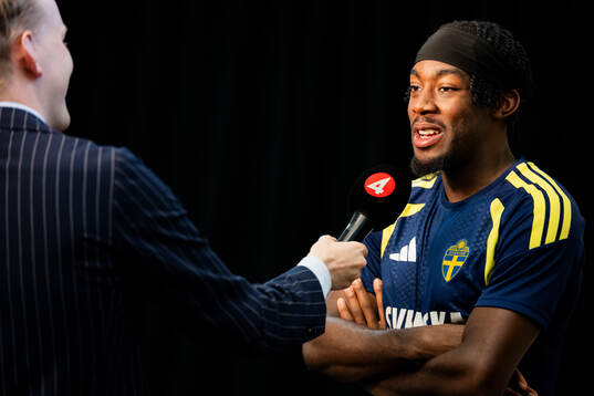 Anthony Elanga of the Swedish men's national football team