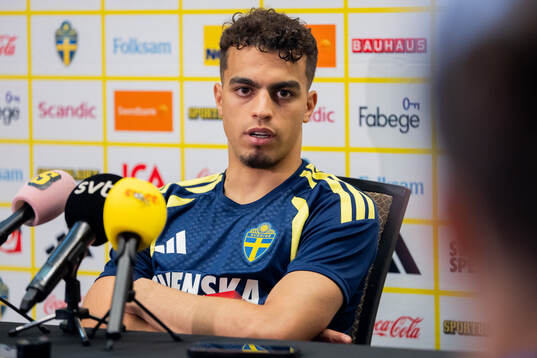 Yasin Ayari of the Swedish men's national football team