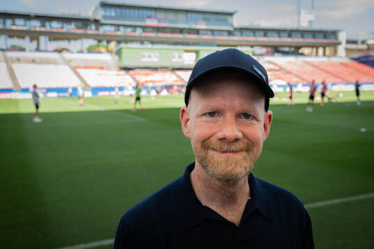 FIFA Secretary General Mattias Grafström at a training