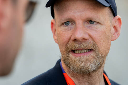 FIFA Secretary General Mattias Grafström at a training