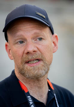 FIFA Secretary General Mattias Grafström at a training