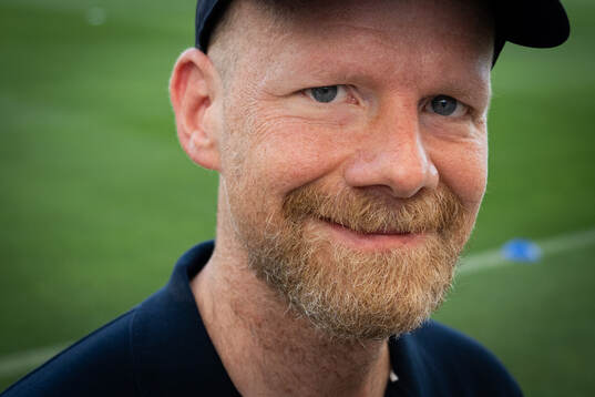 FIFA Secretary General Mattias Grafström at a training
