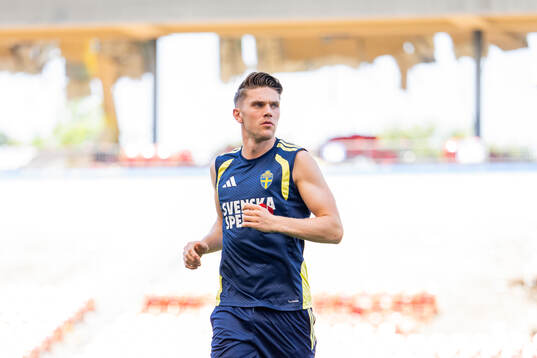 Viktor Gyökeres of the Swedish national football team at a