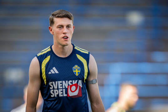 Alexander Bernhardsson of the Swedish national football