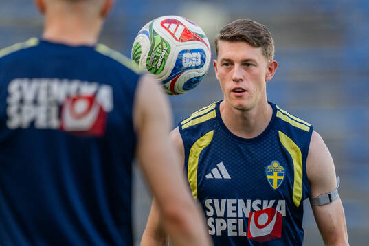 Alexander Bernhardsson of the Swedish national football