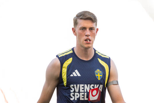 Alexander Bernhardsson of the Swedish national football
