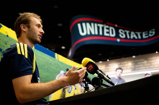 Benjamin Nygren of the Swedish men's national football team
