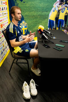 Benjamin Nygren of the Swedish men's national football team