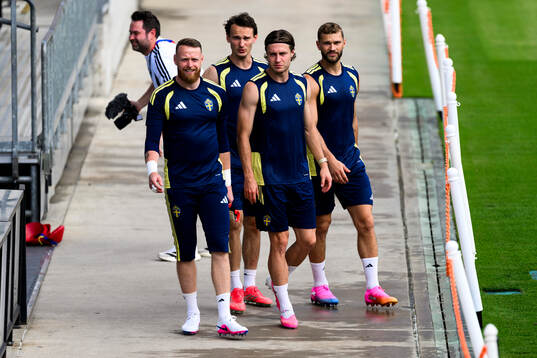 Mattias Svanberg, Hjalmar Ekdal, goalkeeper Viktor