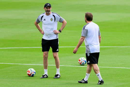 Assistant coach Andreas Georgson of the Swedish national